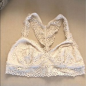 aerie off white bralette